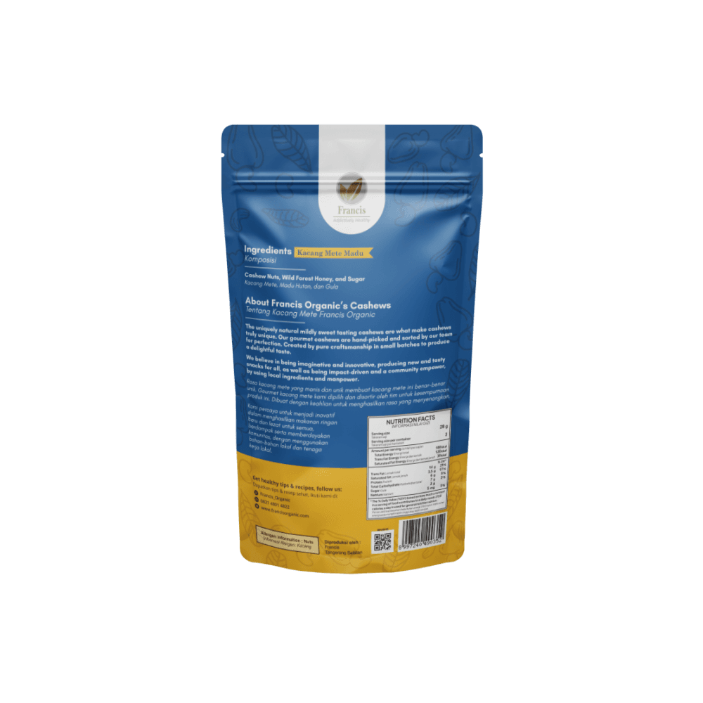 Francis Wild Harvested Honey Cashews 85g — image 2