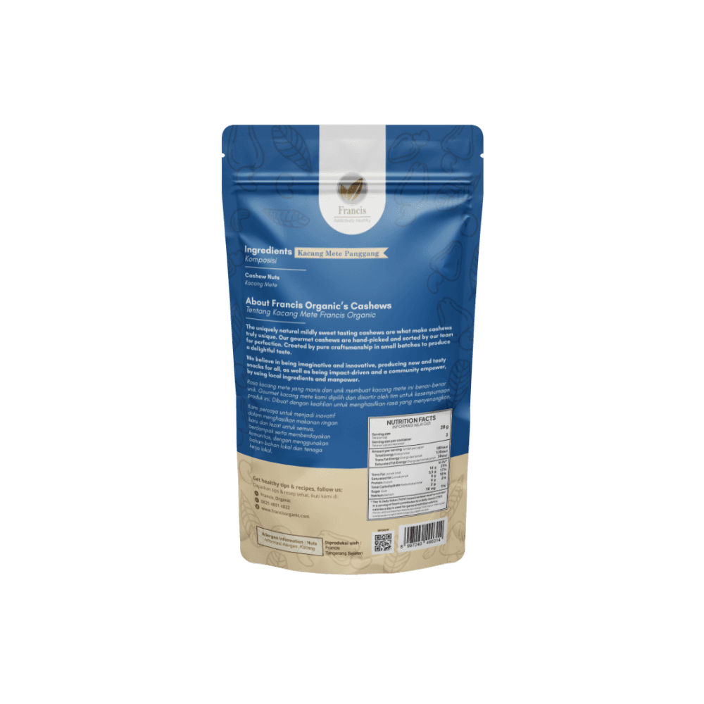 Francis Wild Harvested Naturally Sweet Cashews 85g — image 2