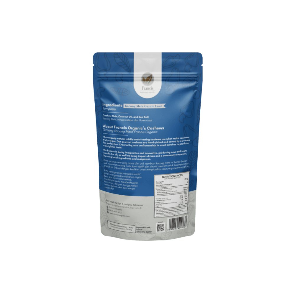 Francis Wild Harvested Sea Salt Cashews 85g — image 2