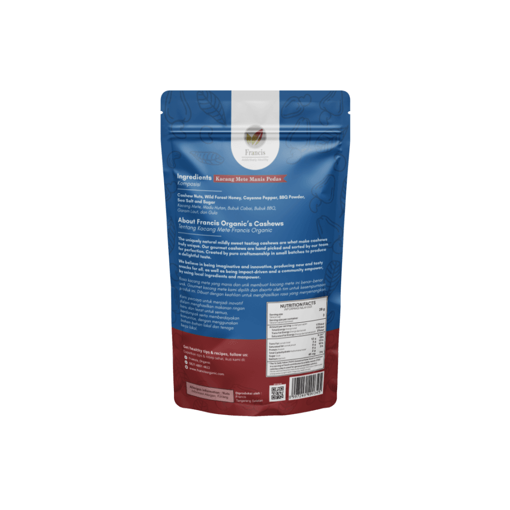Francis Wild Harvested Sweet and Spicy Cashews 85g — image 2