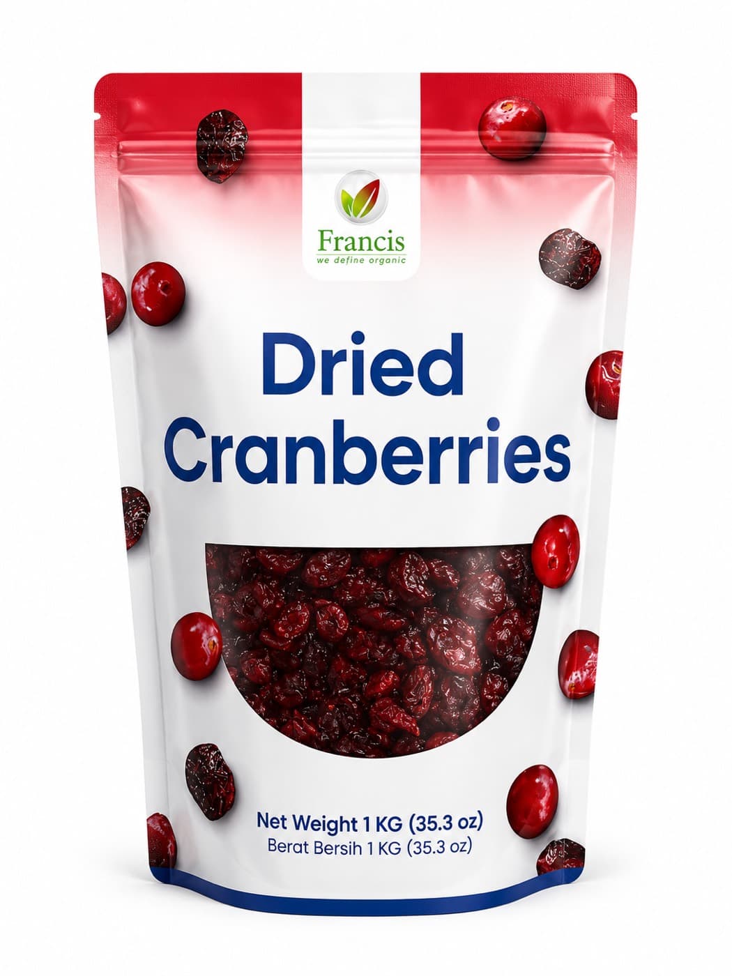 Dried Cranberries 1kg