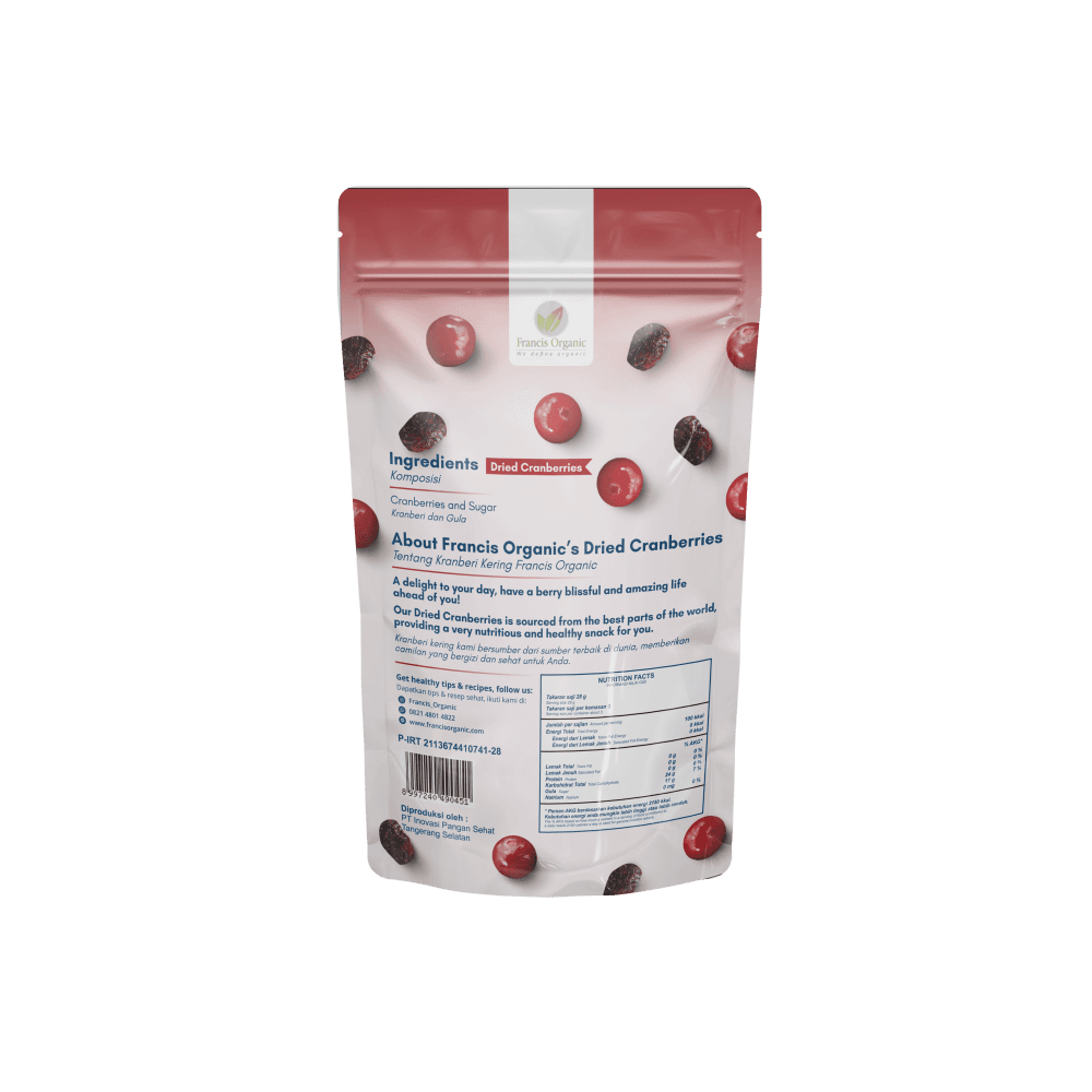 Francis Dried Cranberries 85g — image 2