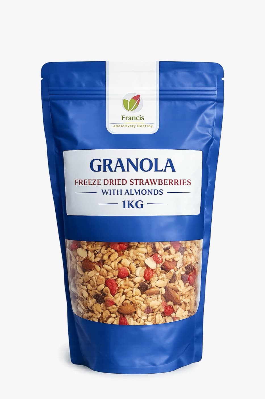 Freeze Dried Strawberry Granola With Almonds 1kg