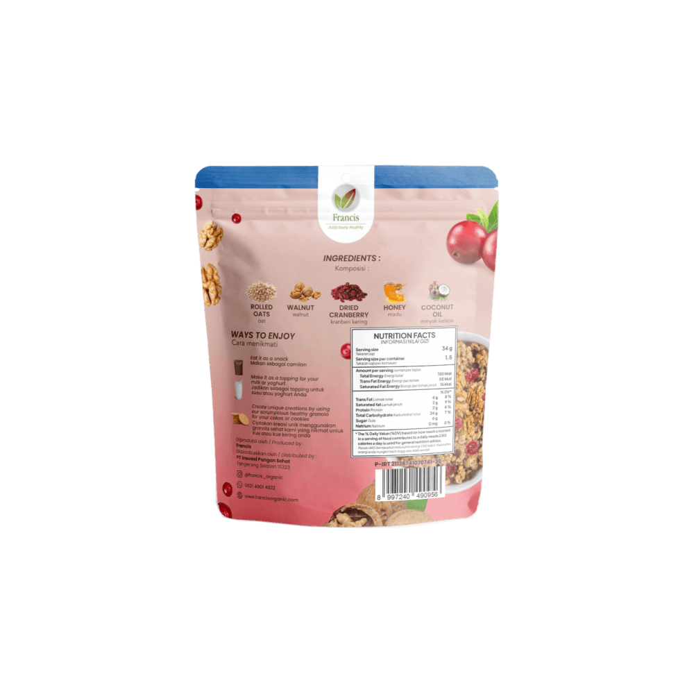 Granola Walnut & Cranberry 45g — image 2